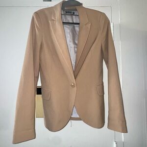 Stradivarius Tan Blazer Tailored Suit Jacket